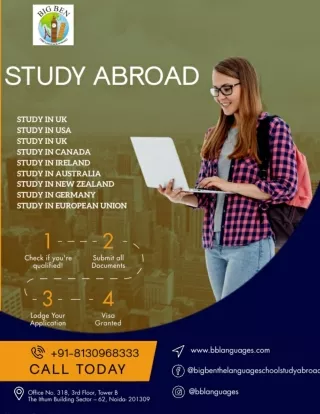 Study Abroad Consultants in Noida-blanguages.com
