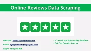 online reviews data scraping