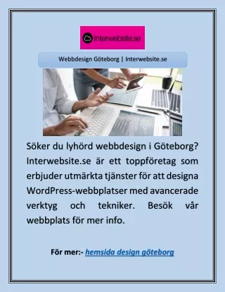 s ker du lyh rd webbdesign i g teborg