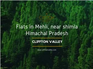 Flats in Mehli near Shimla Himachal Pradesh