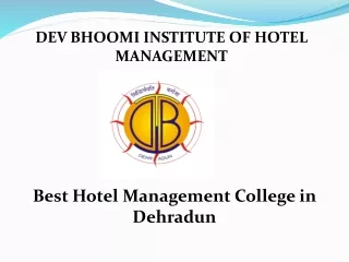 hotel management college PDF