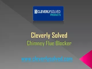 Cleverly Solved - Chimney Flue Blocker