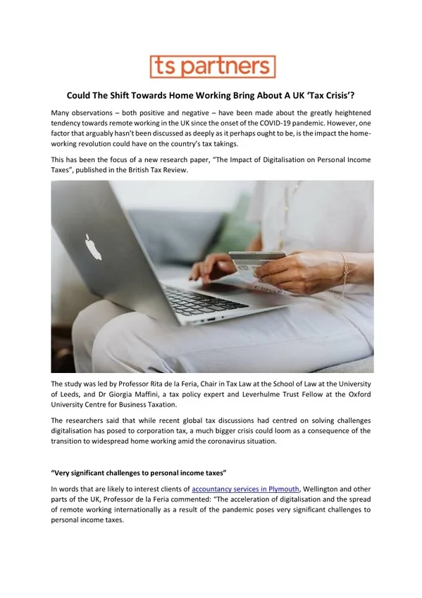 Could The Shift Towards Home Working Bring About A UK Tax Crisis (1)