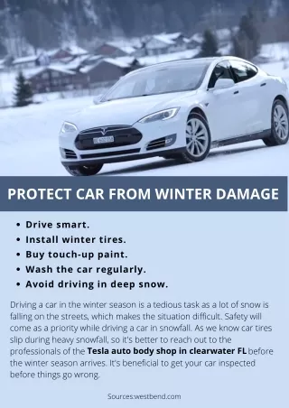 Tips to protect your car from winter damage