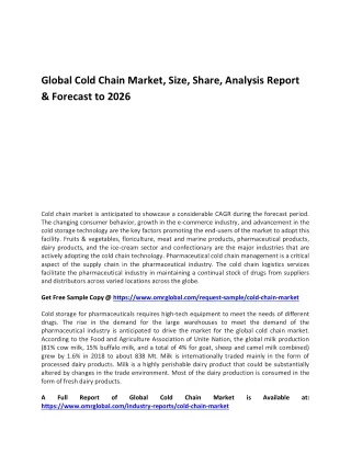 Global Cold Chain Market