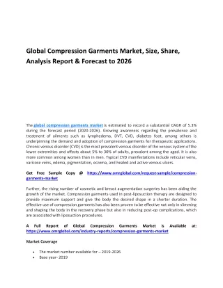 Global Compression Garments Market