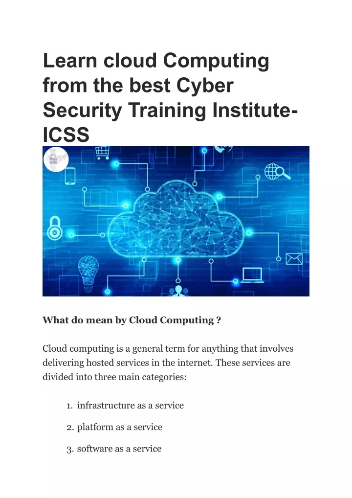 learn cloud computing from the best cyber