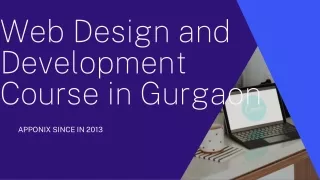 Web Design and Development Course in Gurgaon