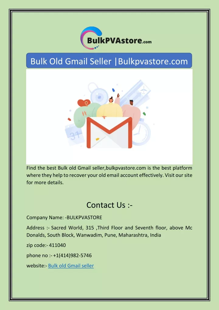 bulk old gmail seller bulkpvastore com