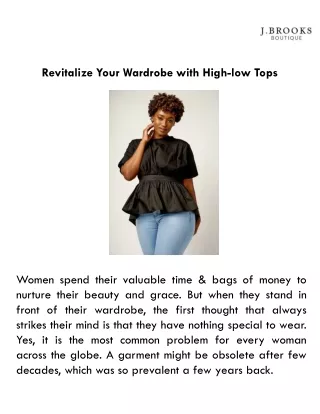 revitalize your wardrobe with high low tops