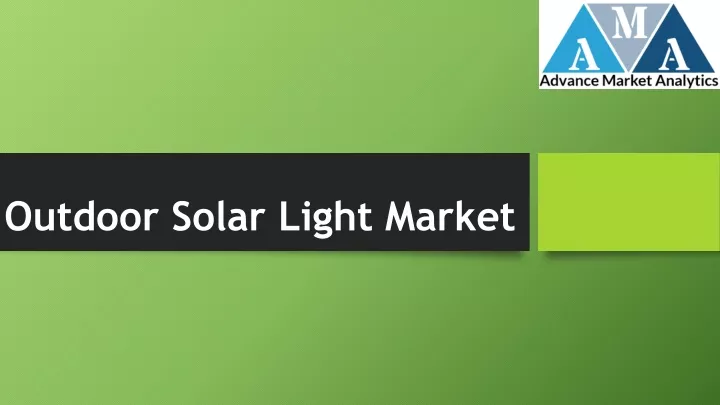 outdoor solar light market