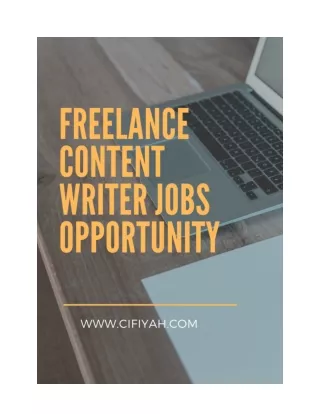 Freelance content writer jobs opportunity