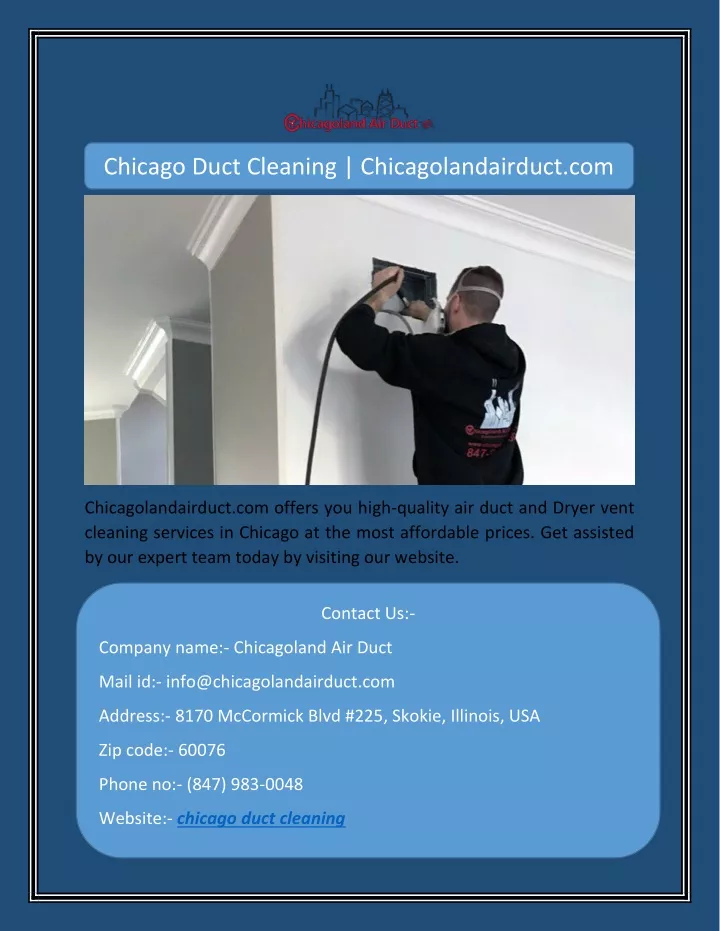 chicago duct cleaning chicagolandairduct com