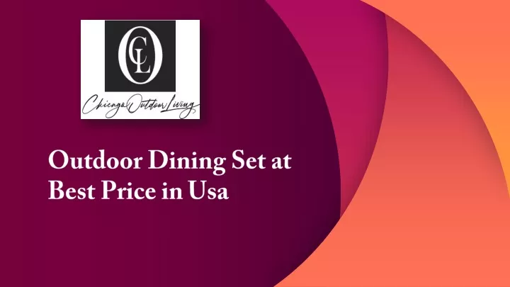 outdoor dining set at best price in usa