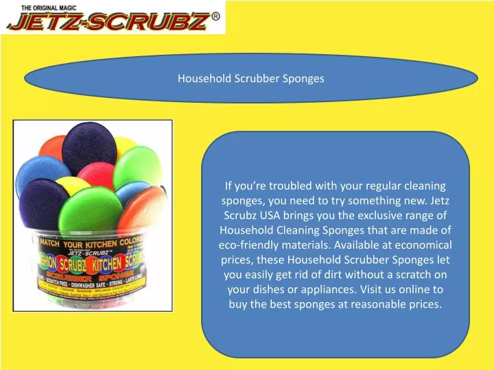 household scrubber sponges