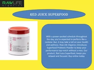 Red Juice Superfood