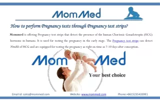 Pregnancy test strips, Ovulation pregnancy test kit at mommed.com