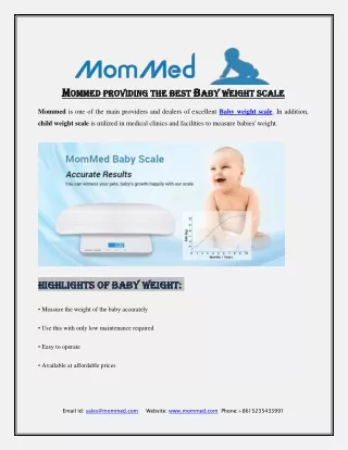 Baby weight scale, lh ovulation test kit at mommed.com