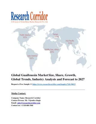 global guaifenesin market size share growth