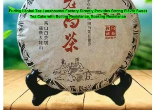 Fuding Laobai Tea Laoshoumei Factory Directly Provides Strong Flavor Sweet Tea Cake with Boiling Resistance, Soaking Res