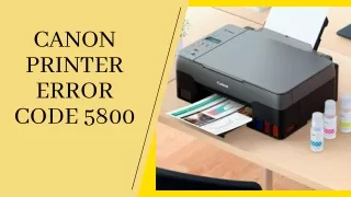 canon printer error code 5800