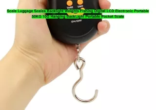 Scale Luggage Scales Backlight Weights Fishing Digital LCD Electronic Portable 50KG 10G Hanging BackLight Portable Pocke