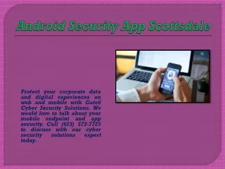 Android Security App Scottsdale