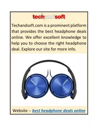 Best Headphone Deals Online  Techandsoft.com
