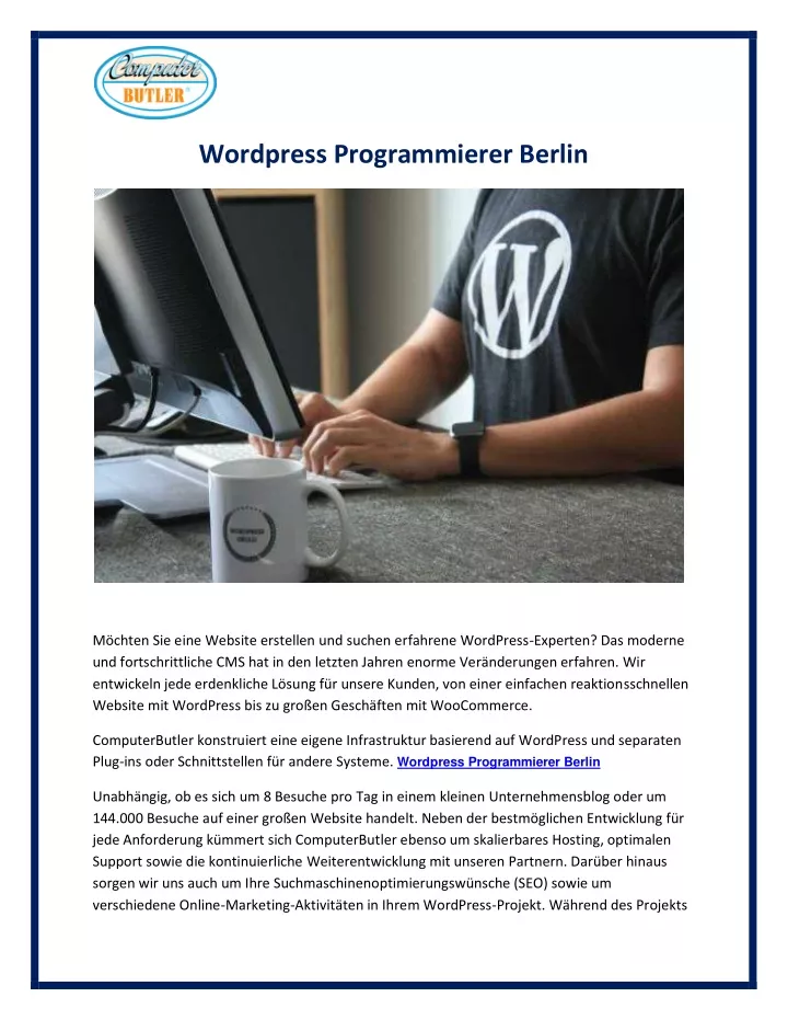 wordpress programmierer berlin