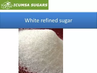 white refined sugar