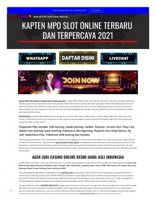 daftar akun mpo slot terbaru 2021