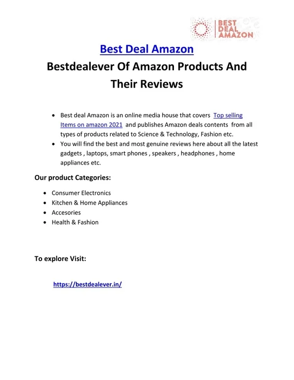 Top Selling Products on Amazon|bestdealever