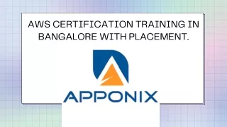aws certification training in bangalore with