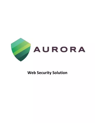 Web Security Solution - Aurora IT