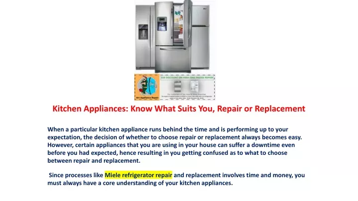 kitchen appliances know what suits you repair or replacement