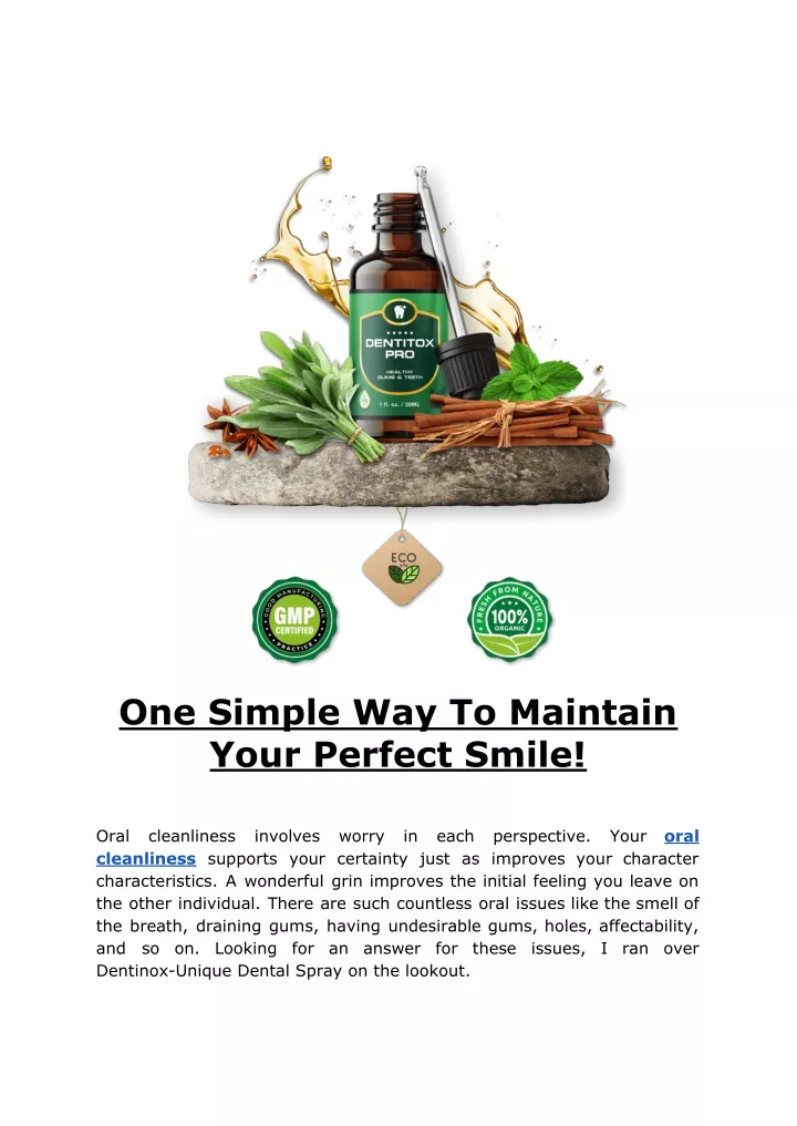 one simple way to maintain your perfect smile