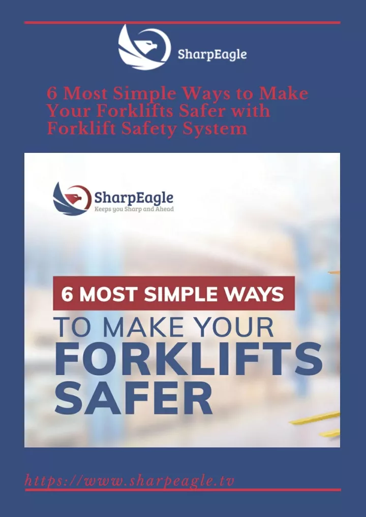 6 most simple ways to make your forklifts safer