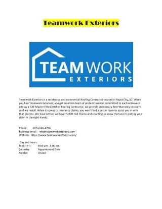 teamwork exteriors