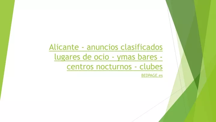 alicante anuncios clasificados lugares de ocio