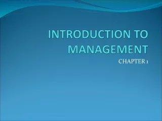 introduction to management