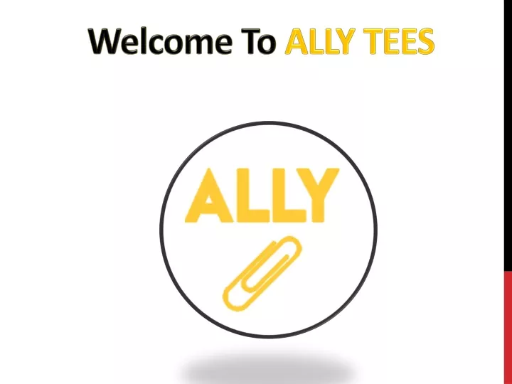 welcome to ally tees