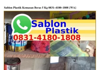 Sablon Plastik Kemasan Beras 5 Kg ౦8౩I~ԿI8౦~I8౦8(WA)