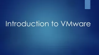 introduction to vmware