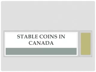 stable coins in canada