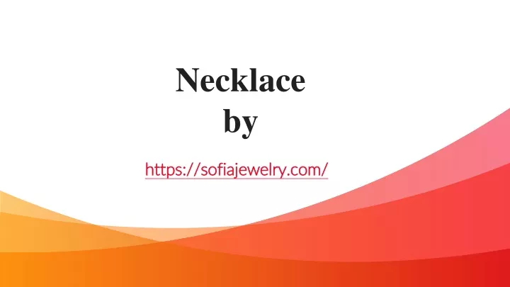 necklace by