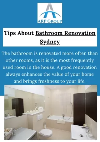 Tips About Bathroom Renovation In Sydney