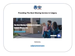 Providing The Best Moving Service in Calgary