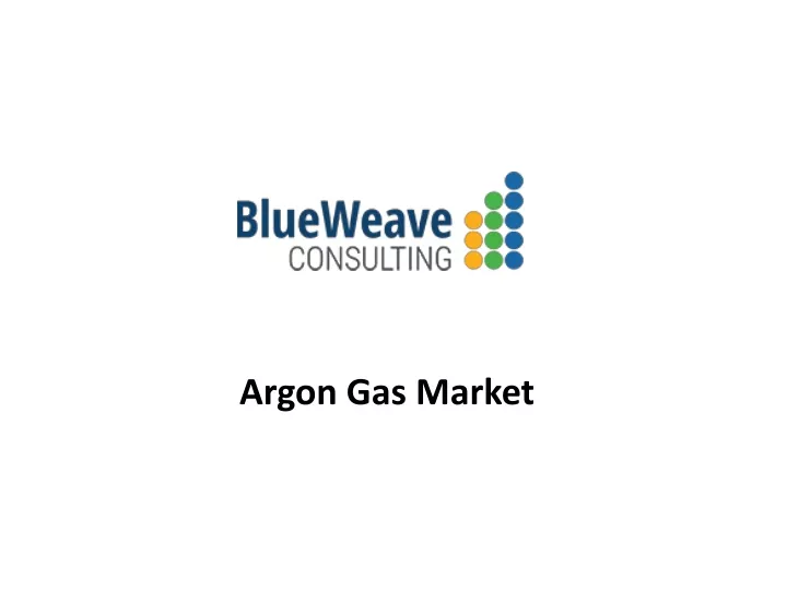 argon gas market