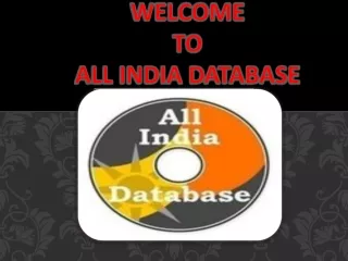 All India mobile number database at only Rs 2900/- including all taxes