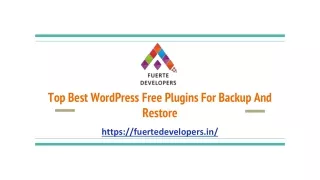 Top Best WordPress Free Plugins For Backup And Restore